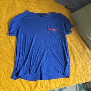 J. Crew Blue Scorpio Embroidered Tee - Size XL